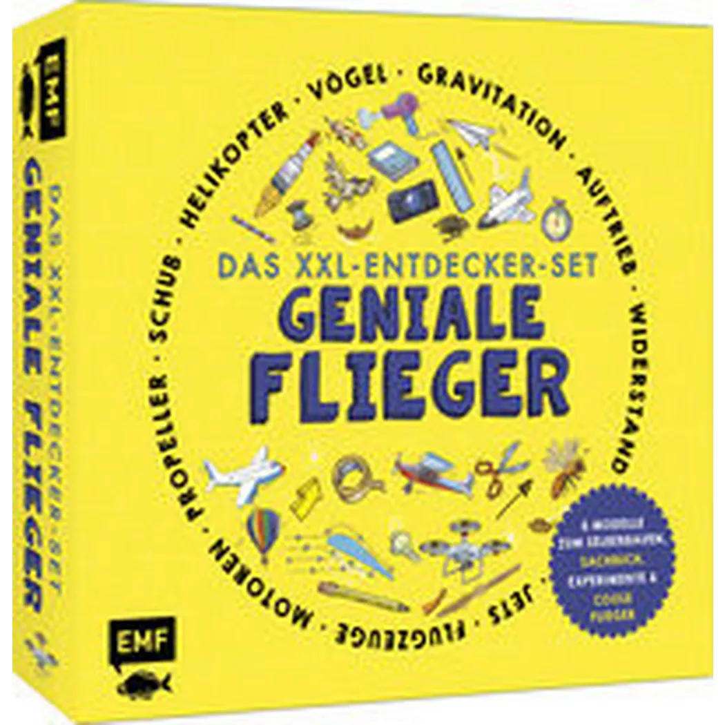 EMF Edition Michael Fischer - Das XXL-Entdecker-Set Geniale Flieger: 6 Modelle zum Selberbauen, Sachbuch, Experimente und faszinierende Flugmaschinen, Dickmann, Nancy; Strohbach, Julia (Übersetzung)