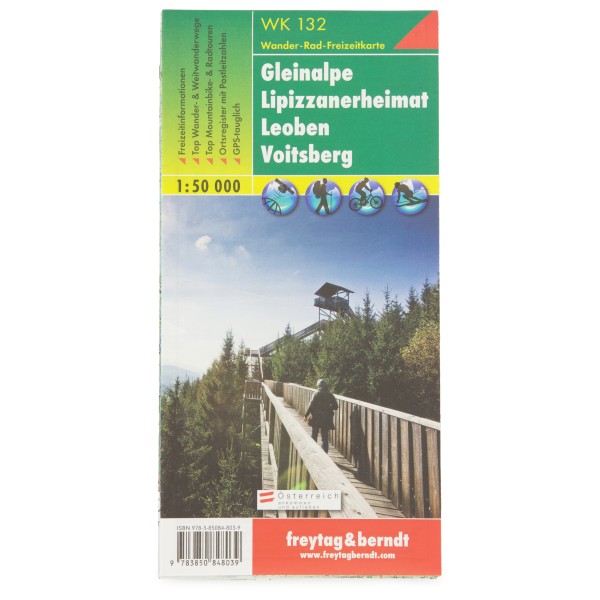 Freytag & Berndt - Gleinalpe - Lipizzanerheimat - Leoben - Voitsberg - Wanderkarte Auflage 2021