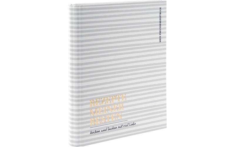 Goldbuch Notizbuch Rezepte Meiner Besten 18.5 x 23 cm