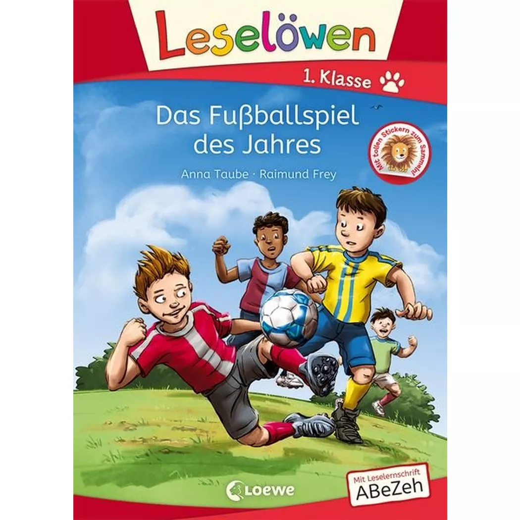 Loewe - Leselöwen Das Fussballspiel des Jahres: Erstlesebuch für Fussballfans, Anna Taube, Blau Bedruckt
