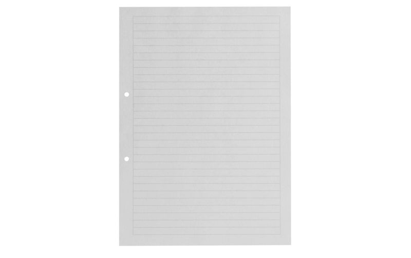 Office Focus Heftblatt FSC A4, Liniert, Grau, 2-fach gelocht