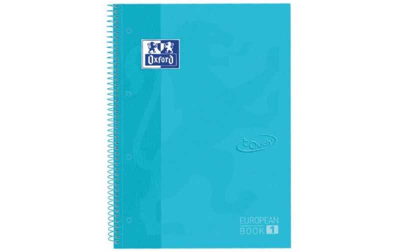 Oxford Schreibblock School Touch A4+, liniert, Pastelblau