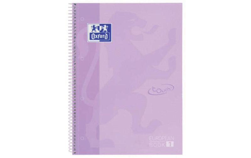 Oxford Schreibblock School Touch A4+, liniert, Pastellila