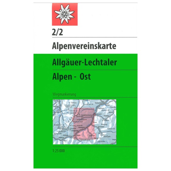 Panico - Allgäuer - Lechtaler Alpen Ost - Wanderkarte 2/2