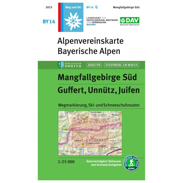 Panico - Mangfallgebirge Süd - Wanderkarte 3. Ausgabe 2023