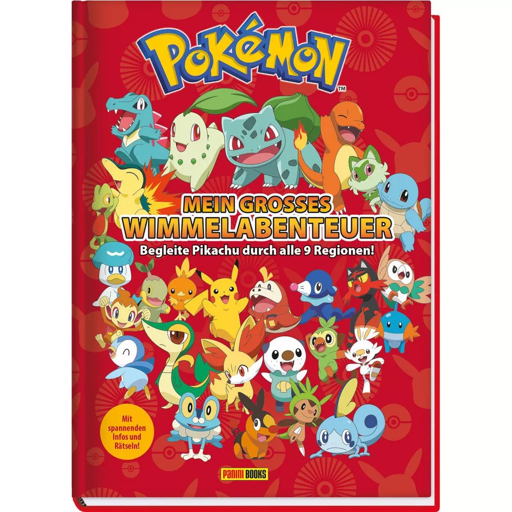 Panini - Pokémon: Mein großes Wimmelabenteuer: Begleite Pikachu durch alle 9 Regionen, ; Pokémon; Print Company Verlagsges.m.b.H (Übersetzung)
