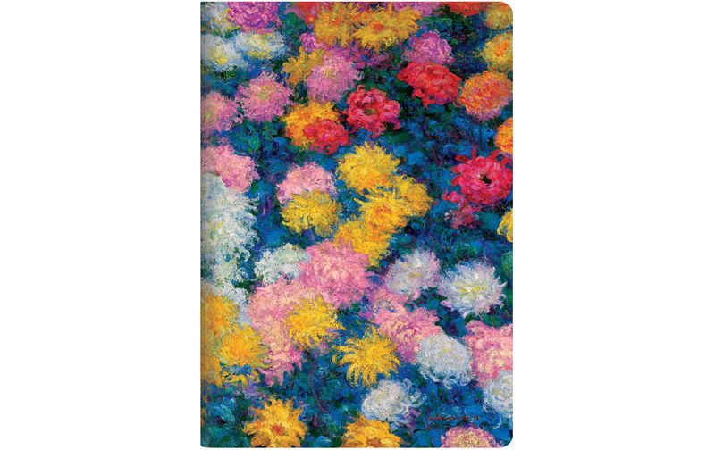 Paperblanks Notizheft Chrysanthemen A4, liniert, mehrfarbig