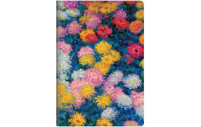 Paperblanks Notizheft Chrysanthemen A5, liniert, mehrfarbig