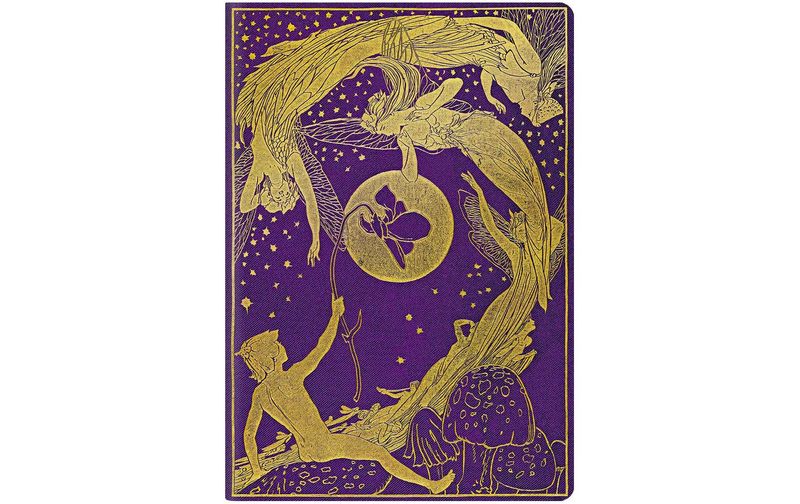 Paperblanks Notizheft Lang's Fairy Books A6, liniert, Gold / Violett