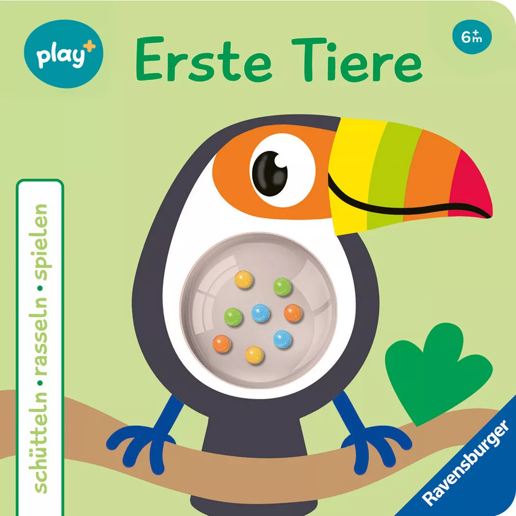Ravensburger - Play+ schütteln, rasseln, spielen: Erste Tiere, Höck, Maria; Dynamo Limited (Illustrationen)
