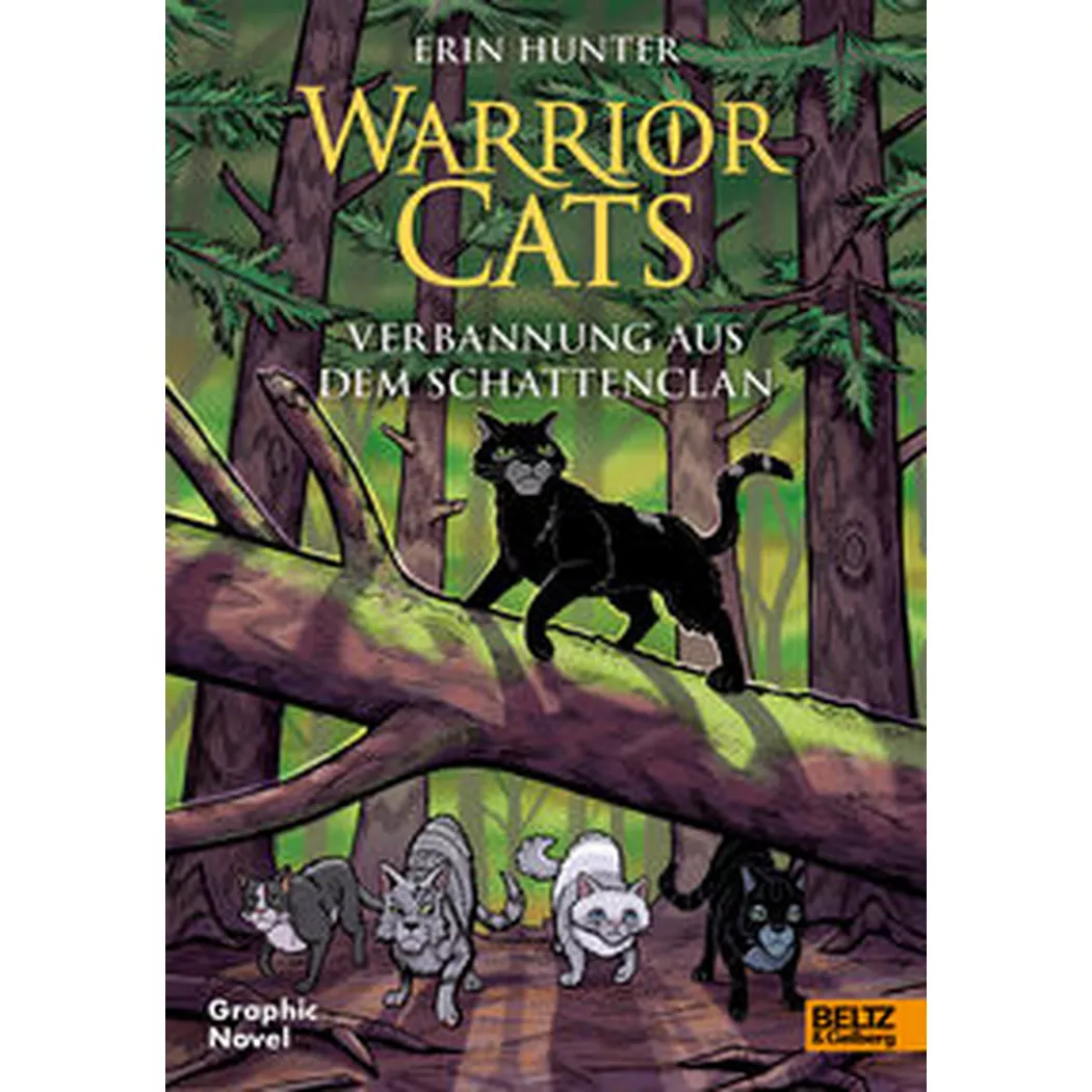 - Warrior Cats Verbannung aus dem SchattenClan, Jolley, Dan; Hunter, Erin; Barry, James L. (Illustrationen); Knese, Petra (Übersetzung)
